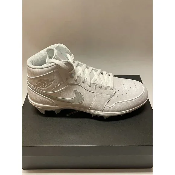 Nike | Shoes | Nike Air Jordan Mid Td White Gray Football  display picture 1